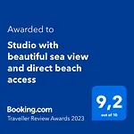 Studio Beautiful Sea View Direct Beach Access Parking Ac Appartement Cannes