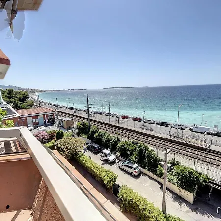 Appartement Studio Beautiful Sea View Direct Beach Access Parking Ac