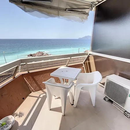Studio Beautiful Sea View Direct Beach Access Parking Ac *