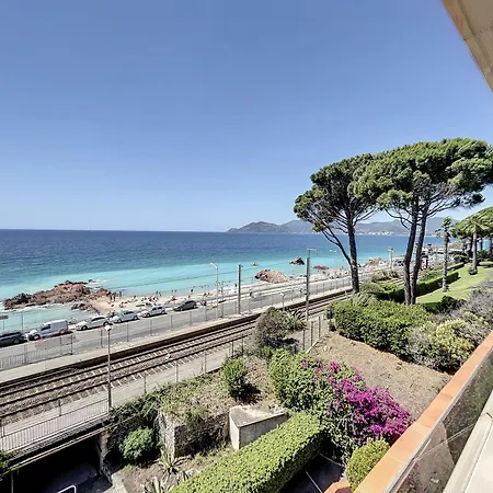 Studio Beautiful Sea View Direct Beach Access Parking Ac Cannes