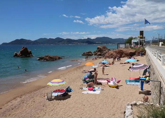 Studio Beautiful Sea View Direct Beach Access Parking Ac Cannes