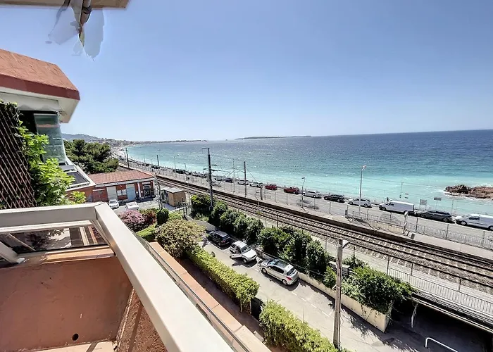 Apartman Studio Beautiful Sea View Direct Beach Access Parking Ac