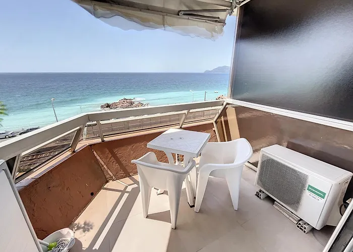 Studio Beautiful Sea View Direct Beach Access Parking Ac *